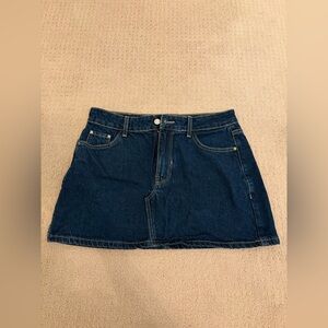 Zara denim mini skirt